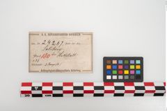 Etikett zu Bronzegehänge (NHMW-PRAE-024267)